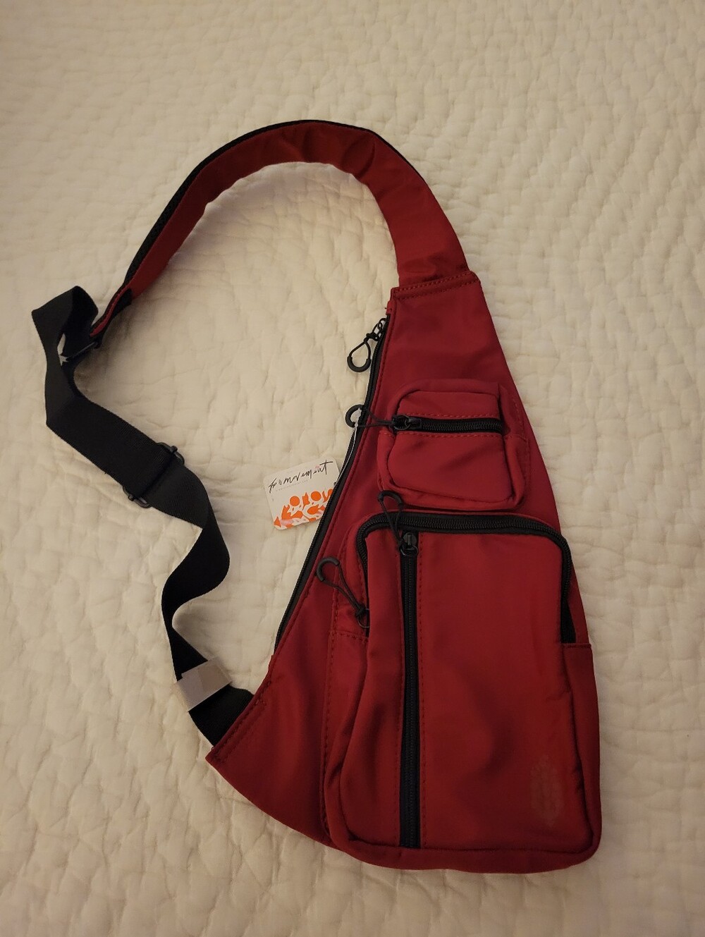 Free People Movement Red Crossbody Sling Bag